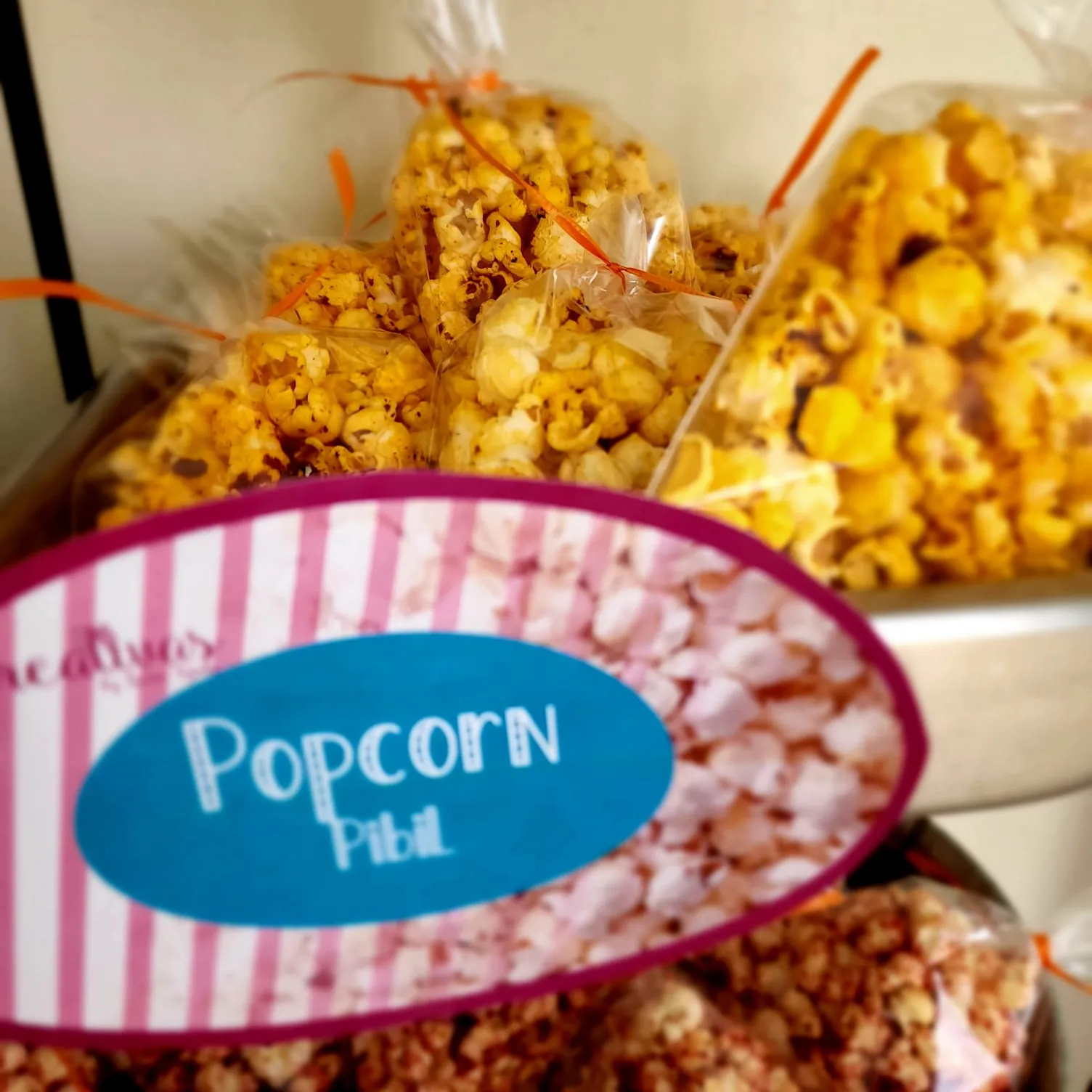 Variedad de palomitas gourmet listas para disfrutar. ¡Un manjar para el paladar!