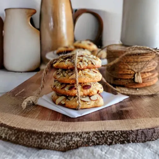 Postre saludable y delicioso: galletas de almendras, perfectas para compartir